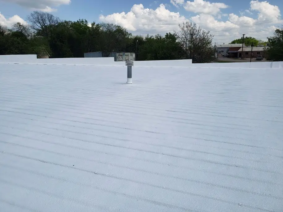 Energy Saving SPF Foam Roofing with renewable silicone coating